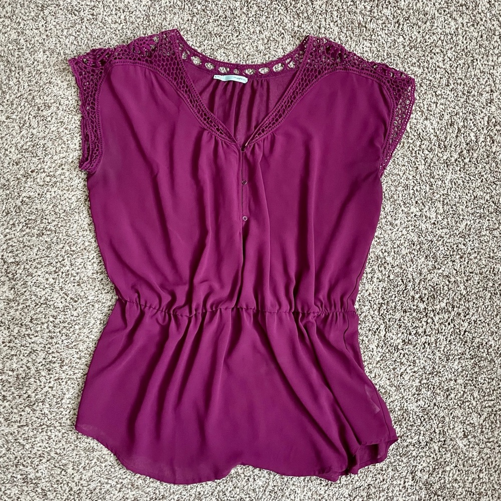 Women’s top with crochet details